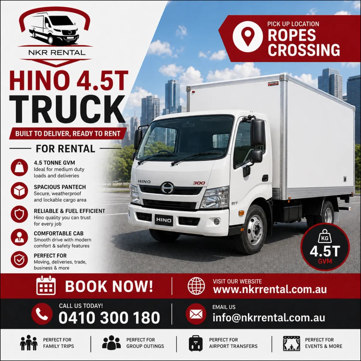 4.5T Truck Rental